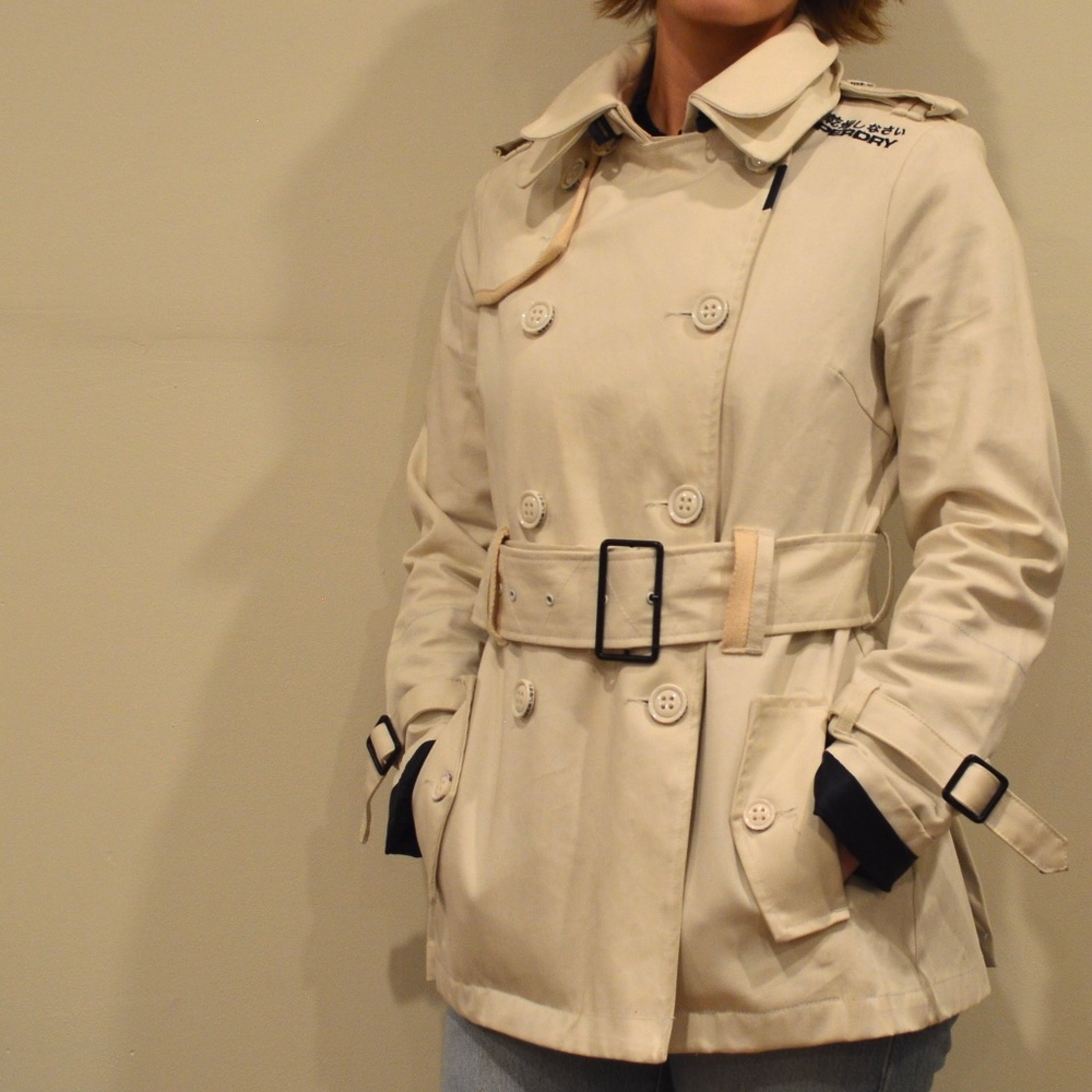 Super dry JPN Short Trench-coat